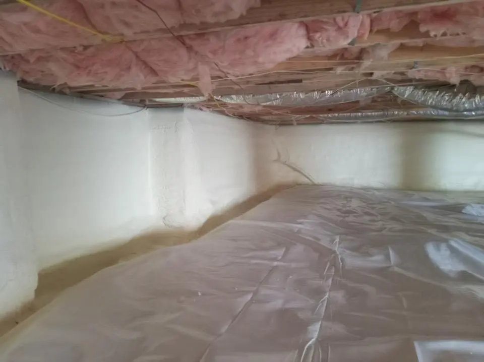 Crawl space encapsulation with closed-cell spray foam for Roof Maintenance in Tomball